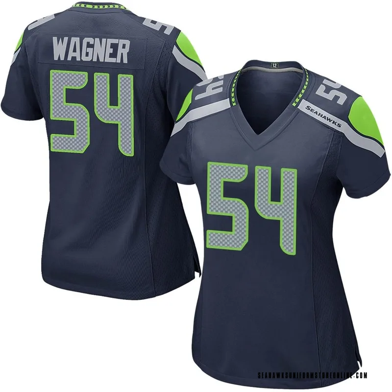 Women's Seattle Seahawks Bobby Wagner Navy Game Team Color Jersey By Nike