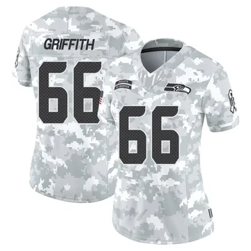 Women's Seattle Seahawks Thor Griffith Arctic Camo Limited 2024 Salute to Service Jersey By Nike