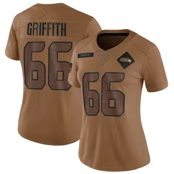 Women's Seattle Seahawks Thor Griffith Brown Limited 2023 Salute To Service Jersey By Nike