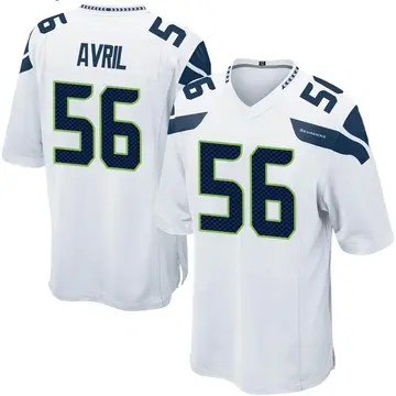 Youth Seattle Seahawks Cliff Avril White Game Jersey