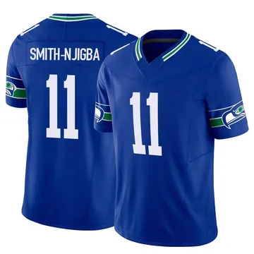 Youth Seattle Seahawks Jaxon Smith-Njigba Royal Limited Throwback Vapor F.U.S.E. Jersey By Nike